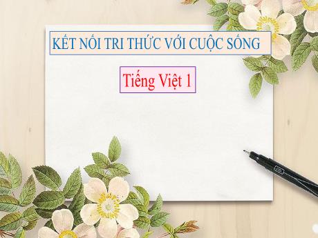Bài giảng Tiếng Việt Lớp 1 (Kết nối tri thức) - Chủ đề 8: Đất nước và con người - Bài 6: Du lịch biển Việt Nam