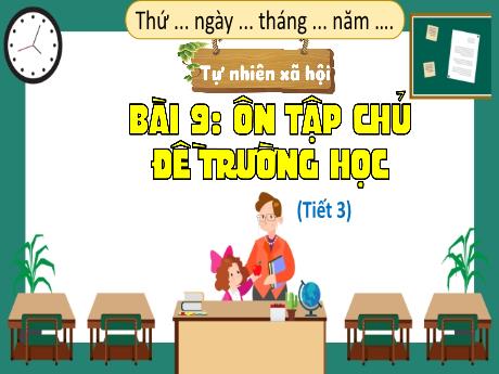 Bài giảng Tự nhiên xã hội Lớp 1 (Kết nối tri thức) - Bài 9: Ôn tập chủ đề Trường học (Tiết 3)
