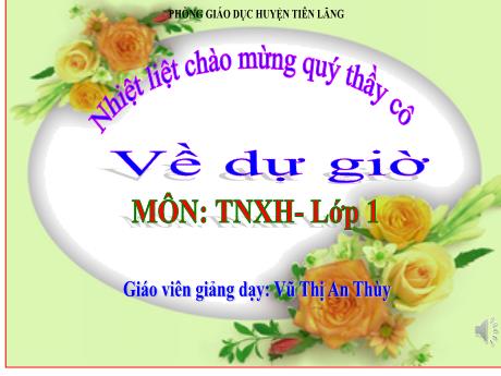 Bài giảng Tự nhiên xã hội Lớp 1 (Kết nối tri thức) - Bài 23: Vận động và nghỉ ngơi - Vũ Thị An Thủy